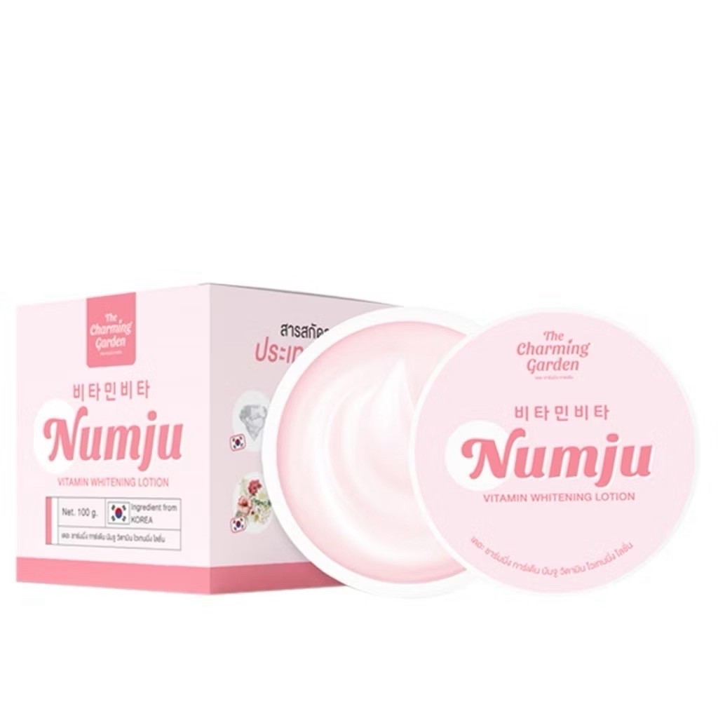 ครีม นัมจู Numju Vitamin Whitening Lotion วิตามินไวท์เทนนิ่ง โลชั่นวิตามินเกาหลี ครีมทาผิว 100กรัม