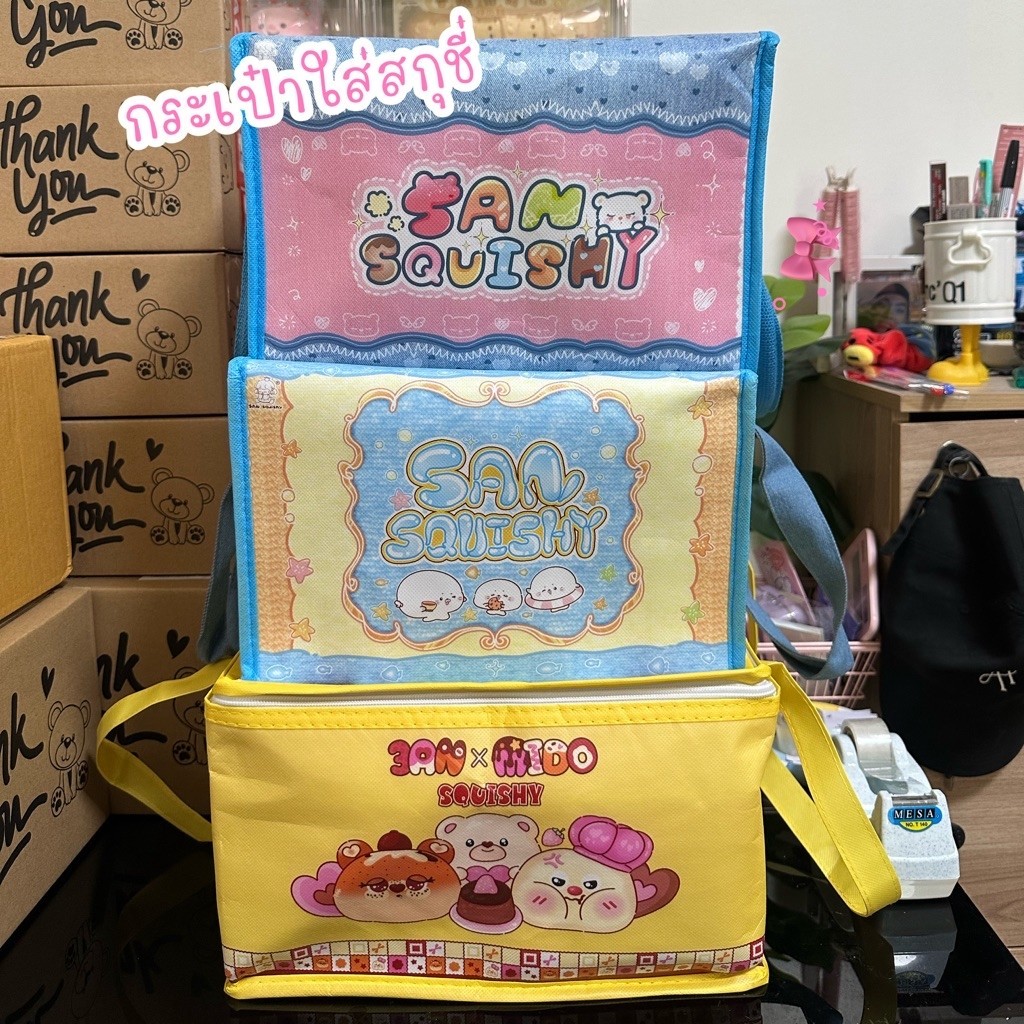 พร้อมส่ง 🎁 กระเป๋าใส่สกุชชี่ 3AN