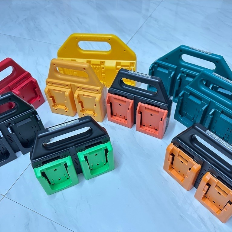 ตะกร้าแบต Battery Bucket สำหรับแบต DEWALT MILWAUKEE Makita Osuka dongcheng 18V,20V