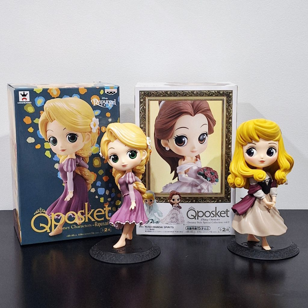 ของแท้💯 โมเดล Qposket Disney Princess เจ้าหญิงดิสนี่ มี/ไม่มีกล่อง