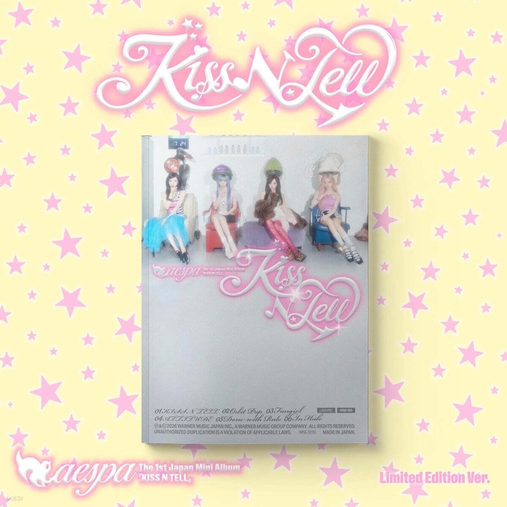 พร้อมส่ง15/09 💜 aespa Japan 1st Mini Album : Kiss N Tell