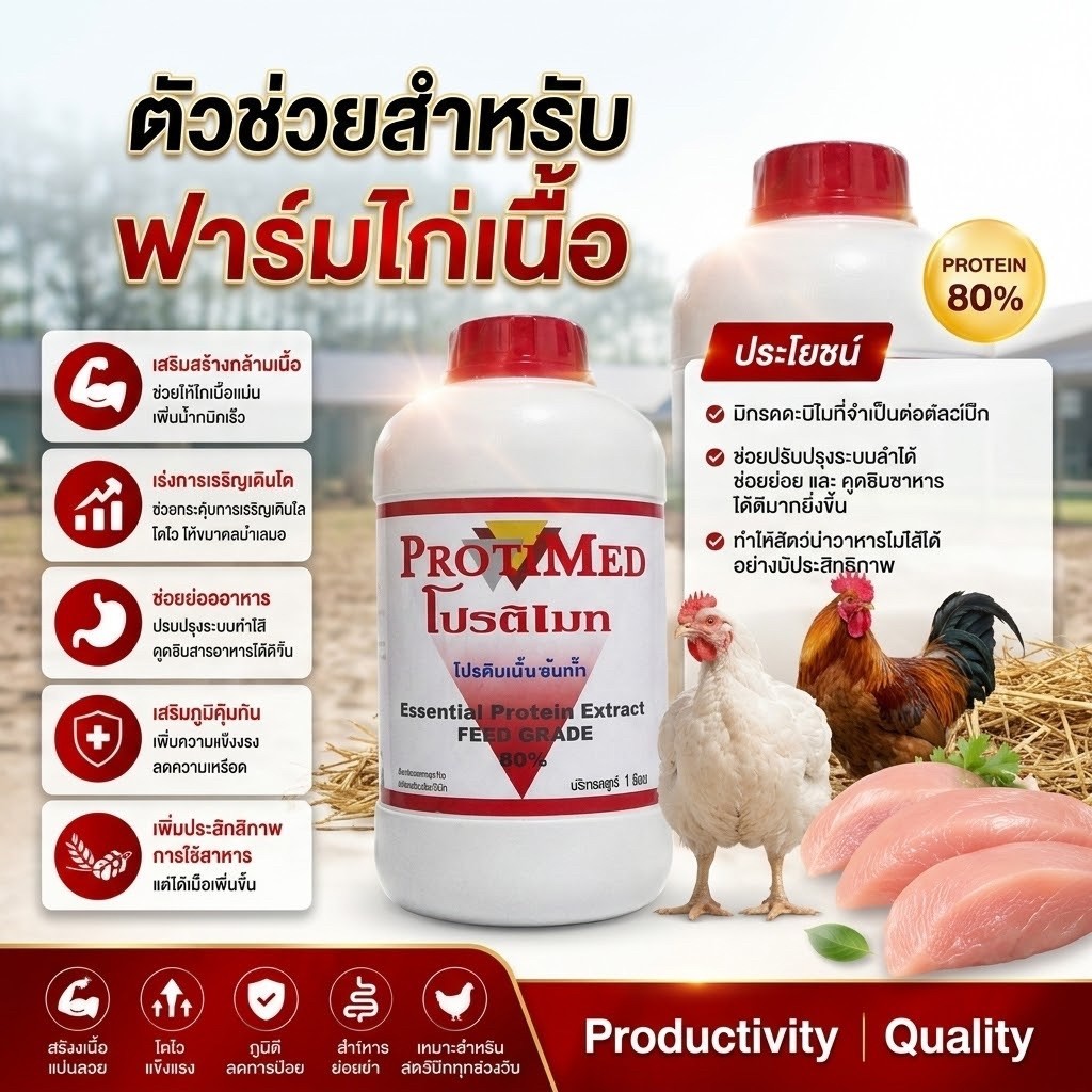 โปรติเมท (โปรตีนสกัดเข้มข้น จากธรรมชาติ)