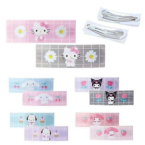 กิ๊บติดผม ของแท้พร้อมส่ง กิ๊บแป๊กสี่เหลี่ยม Sanrio ของแท้นำเข้าจากญี่ปุ่น kt mm pc cn mx