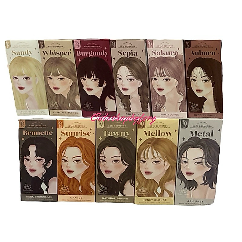 ครีมย้อมผม ‼️ส่งฟรี‼️ KOTA สีย้อมผมkota สีย้อมผมออแกนิก สีย้อมผม