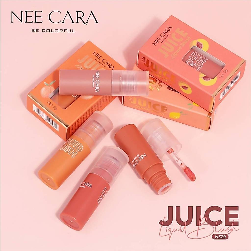 N329 นีคาร่า จูซ ลิควิด บลัช บลัชออน เนื้อลิควิด Nee Cara Be Colorful Juice Liquid Blush