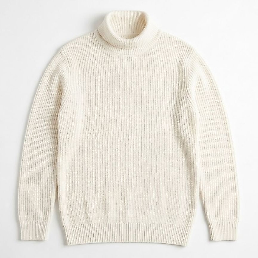 KO 12 เสื้อสเวตเตอร์ไหมพรมถักหนา (Low Gauge Knit) คอเต่า UNIQLO