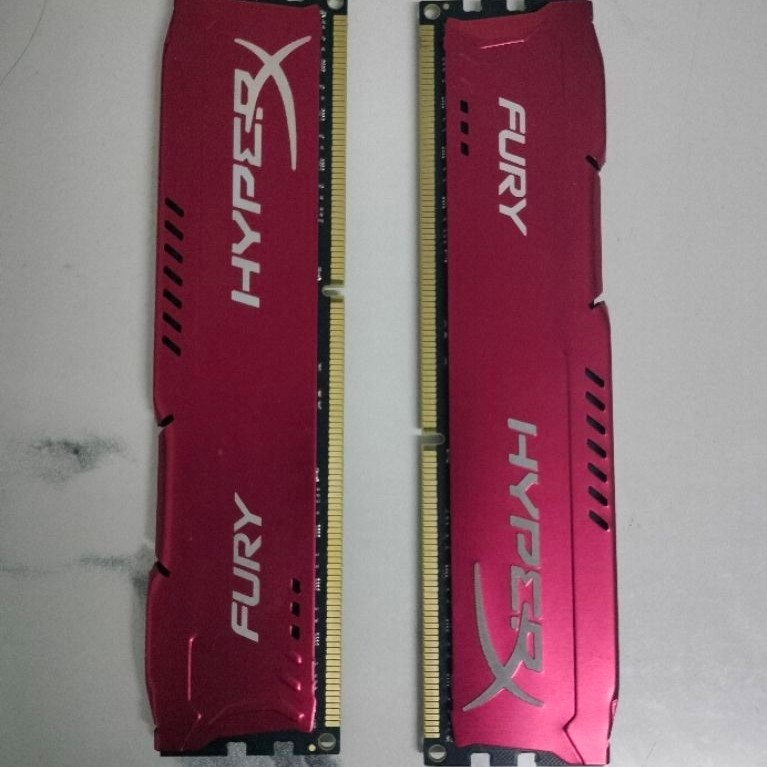 Kingston HyperX Fury Ram DDR3  8GB แรม 1600Mhz  เดสก์ท็อป Desktop ของมือ 2 สำหรับคอมพิวเตอร์