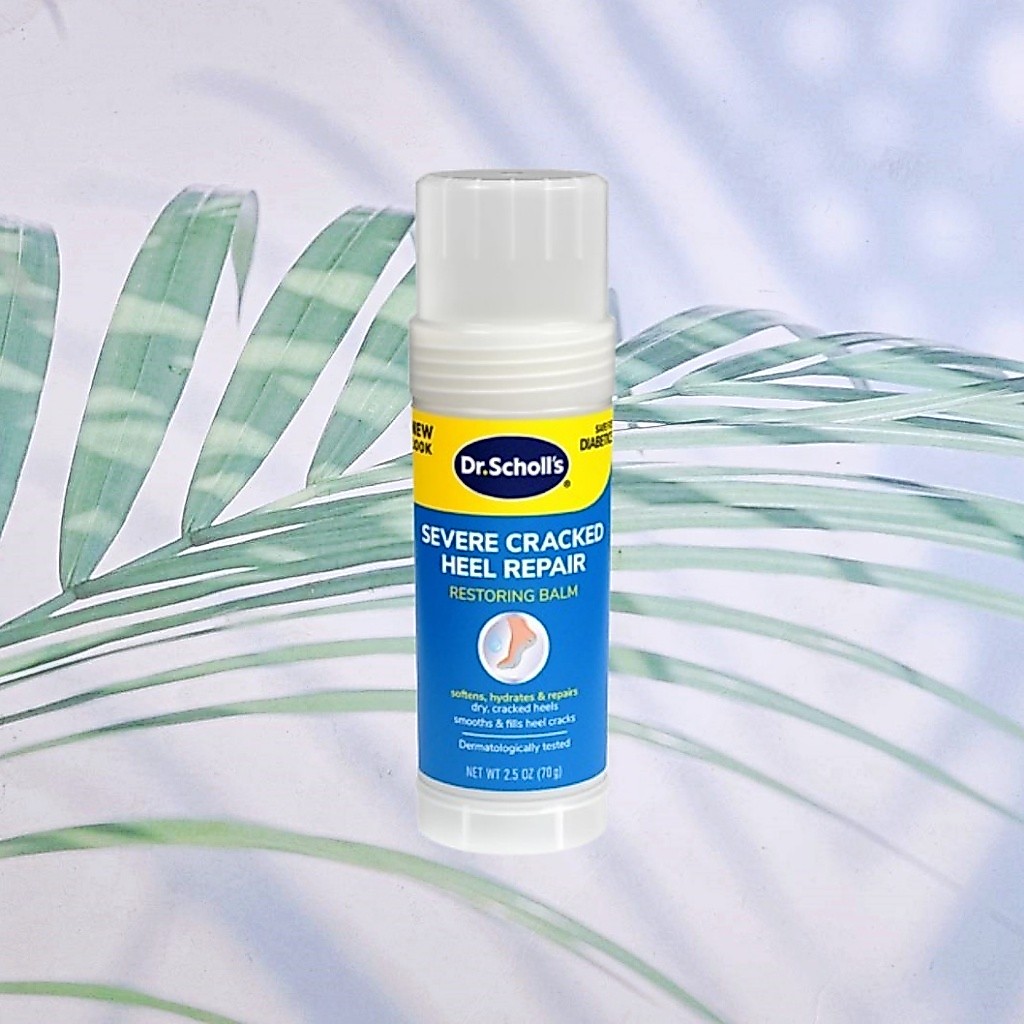 10% Sale!!! EXP.04/27 (Dr. Scholl's®) Severe Cracked Heel Balm Stick 70g บาล์มทาส้นเท้า