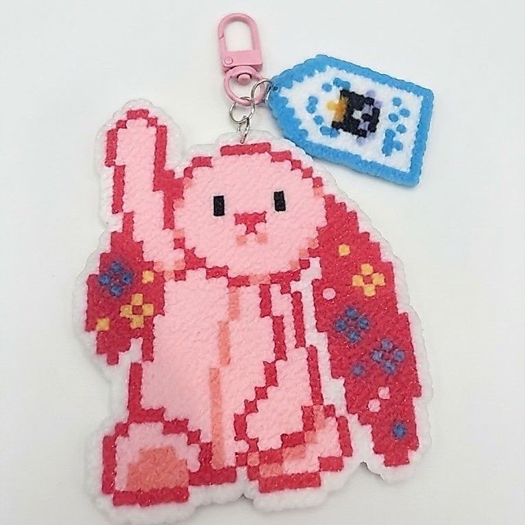 🌈 พวงกุญแจ Perler Beads : Jelly Bunny Craft 🌈 (62)