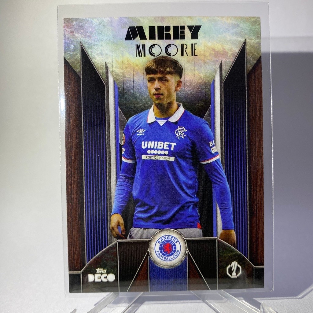 การ์ดนักฟุตบอล MIKEY MOORE, CURRENT STARS, RANGERS FC, TOPPS DECO 2025