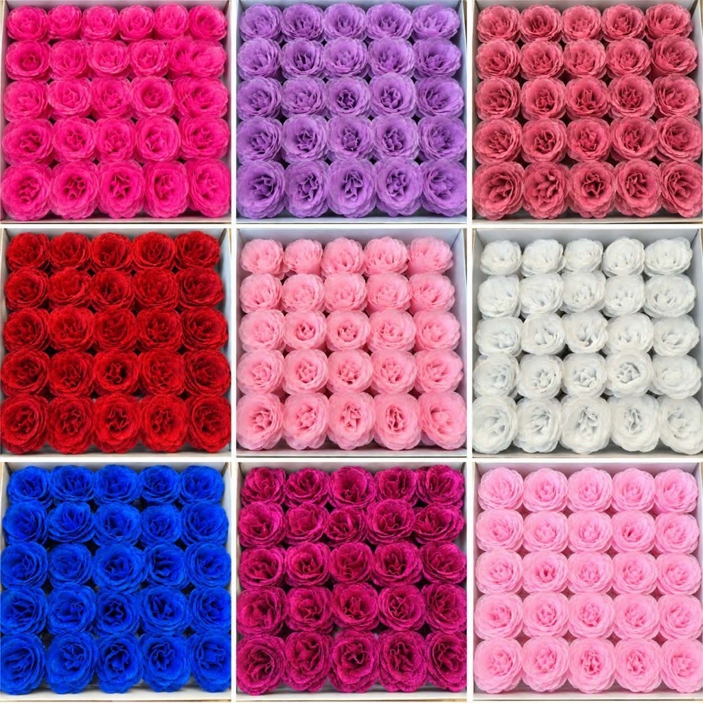 พร้อมส่ง กุหลาบกลิตเตอร์ 10/30 หัวดอก DIY