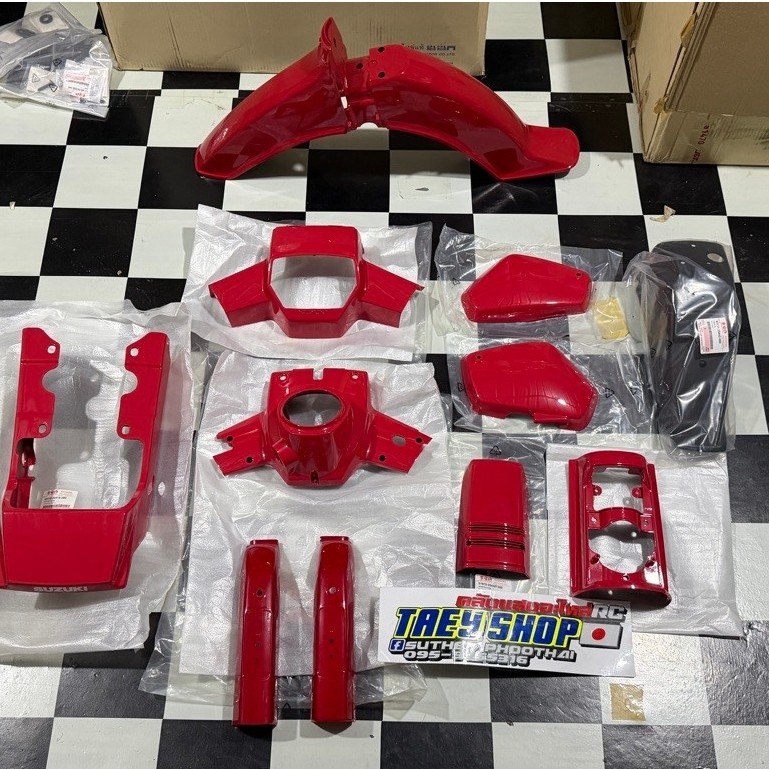 ชุดสีแท้ Suzuki RC80 -100 แดงทั้งชุด