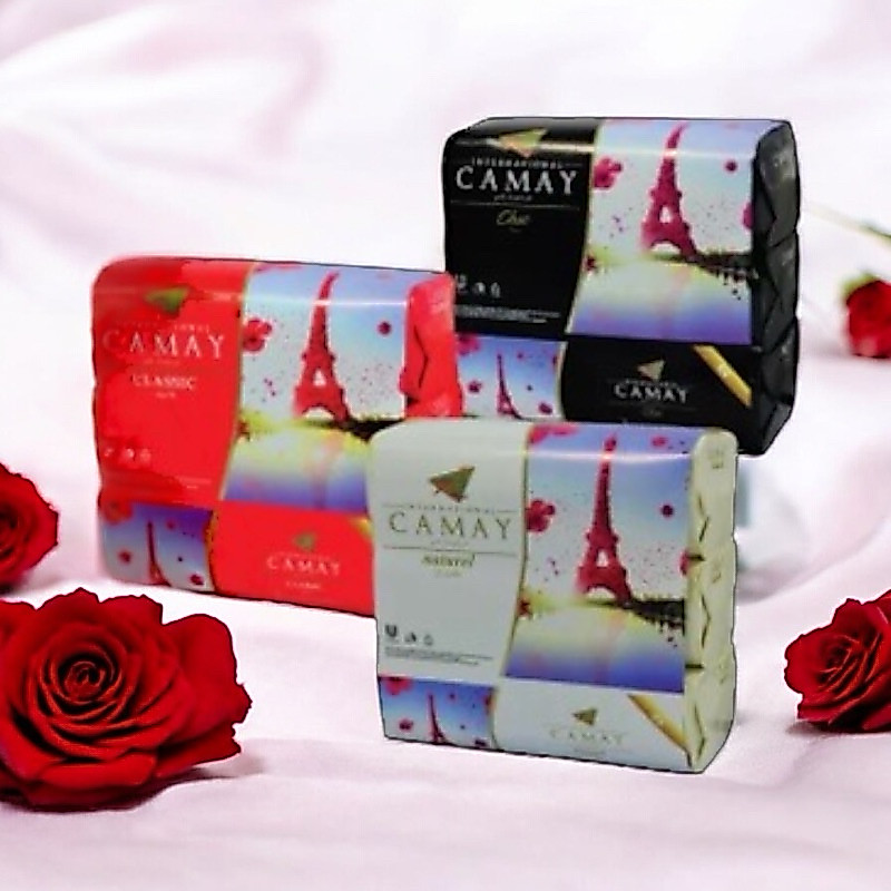 คาเมย์สบู่ก้อน (แพ็ค 3ก้อน) CAMAY BAR SOAP 3x125G (มี 3 กลิ่น)