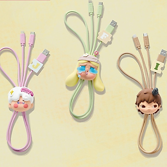 Hand In Hand 2 In 1 Cable Blind Box Cable CRYBABY HIRONO SKULLPANDA