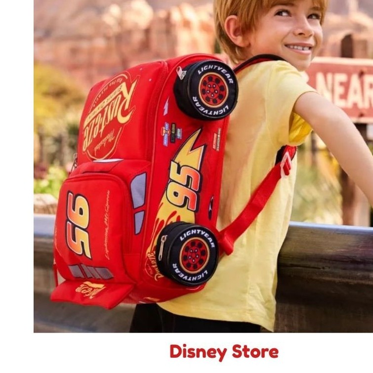 #พร้อมส่ง  กระเป๋าเป้เด็ก Mcqueen จาก อเมริกา : Disney Store  Lightning McQueen Backpack