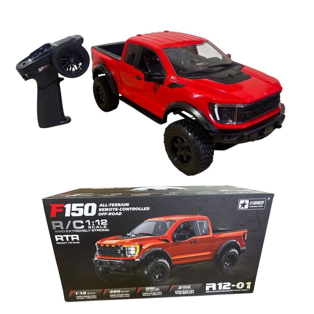รถกระบะบังคับวิทยุF150 HStar R12-01(เกียร์เหล็ก)4WD off-road 35km/hสเกล1:12ระบบไฟฟ้า2.4GHzแบตเตอรี่ช