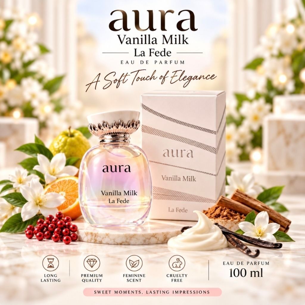 LA FEDE AURA VANILLA MILK Eau de Parfum 100ml แท้💯