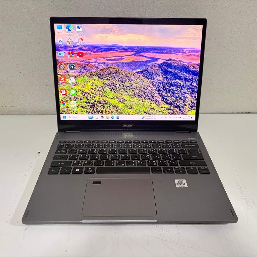Acer Spin 5 โน๊ตบุ๊ค Notebook มือสอง Core i7 Gen10 Ram 8G M.2 512G จอ 13.5" 2K ips จอทัชสกรีน มีปากก