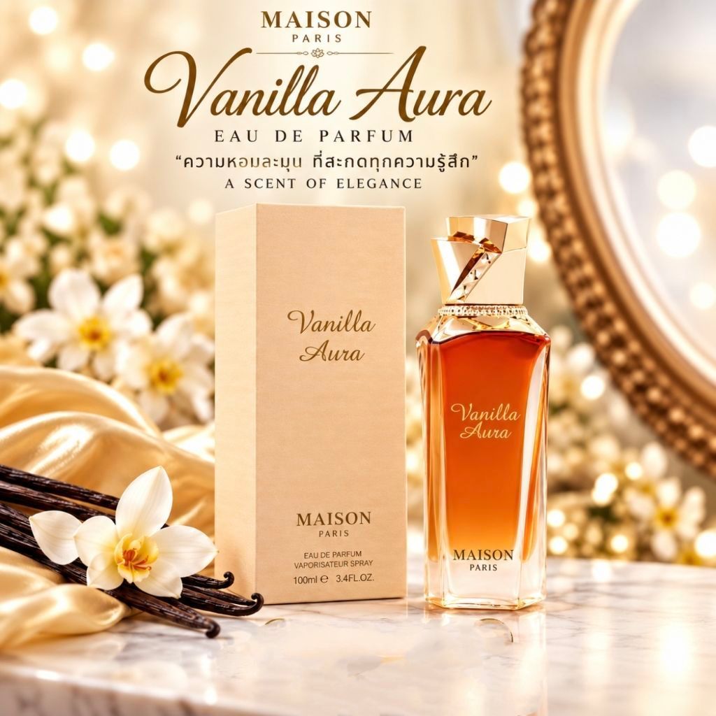 Vanilla Seduction ,Aura EDP (ขนาด 100 ml.) – Maison Asrar