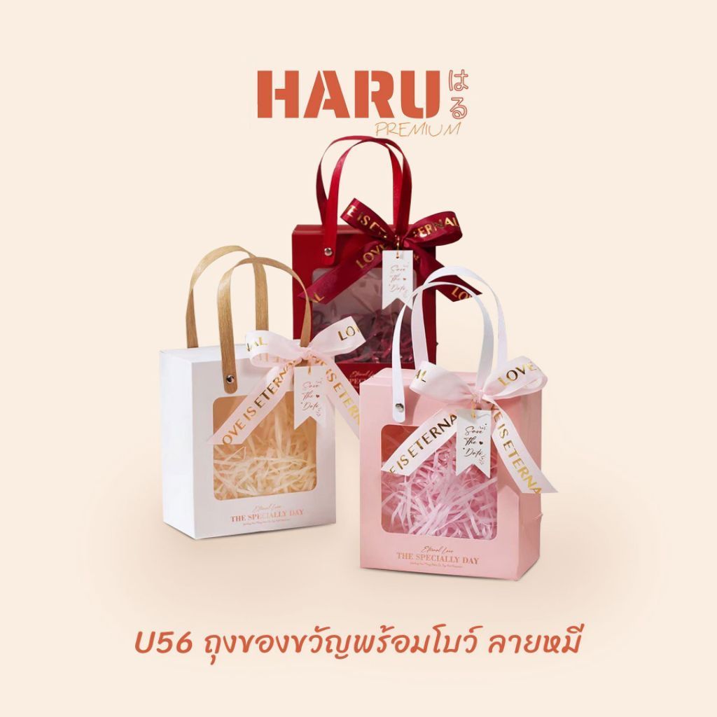 U58 ถุงหูหิ้ว มีหน้าต่าง