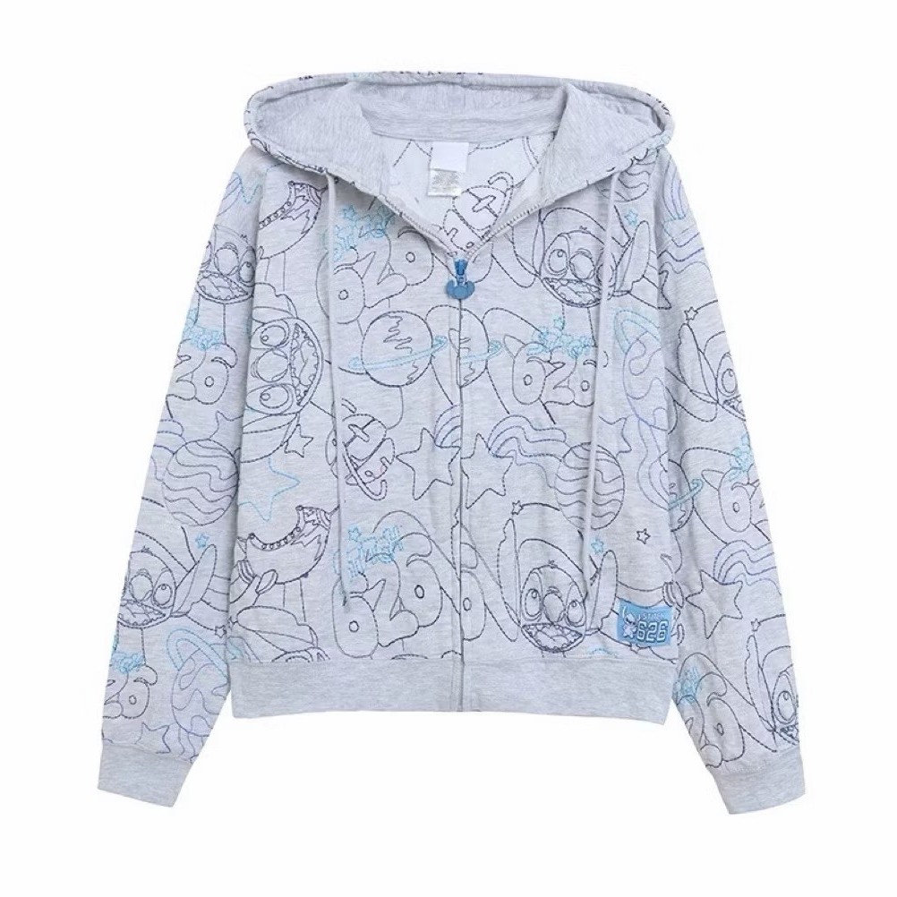 STITCH SWEATSHIRT Lilo&stitch 🧊 STITCH 626 เสื้อสติช 02 งาน Disney แท้ (TS610) FLR.2