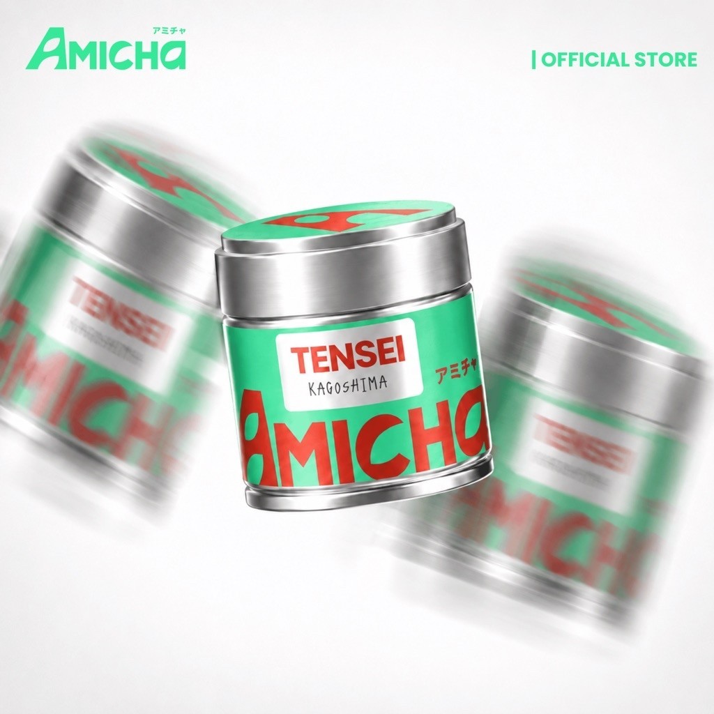 [AMICHA] - Tensei (เท็นเซ) ผงมัทฉะ 100% 🌱 จากเมืองคาโกชิมา ประเทศญี่ปุ่น | Ceremonial grade