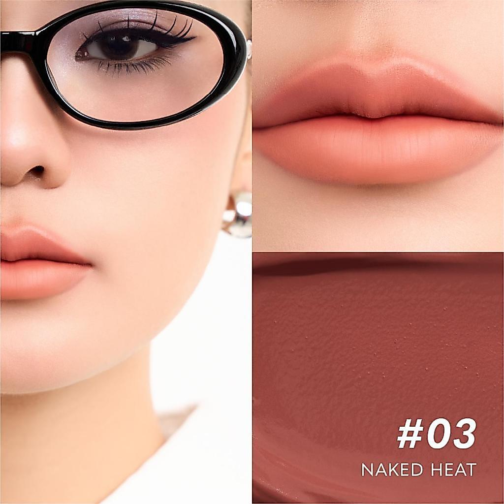 (GWP)Skin Brity Sigma Matte Fearless Lip#03 Naked Heat ลิปแมตต์ขนนก ปากไม่แห้ง ฟินิช Soft-Blur Matte
