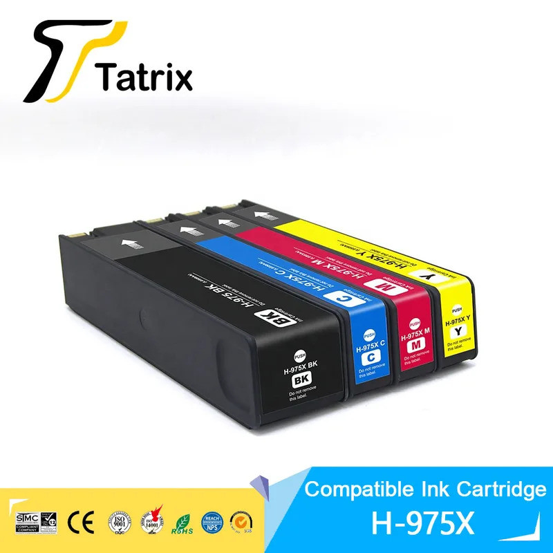 975 975X Premium Compatible Color Inkjet Ink Cartridge for HP975X for HP Pagewide pro 477dw 452dw 55
