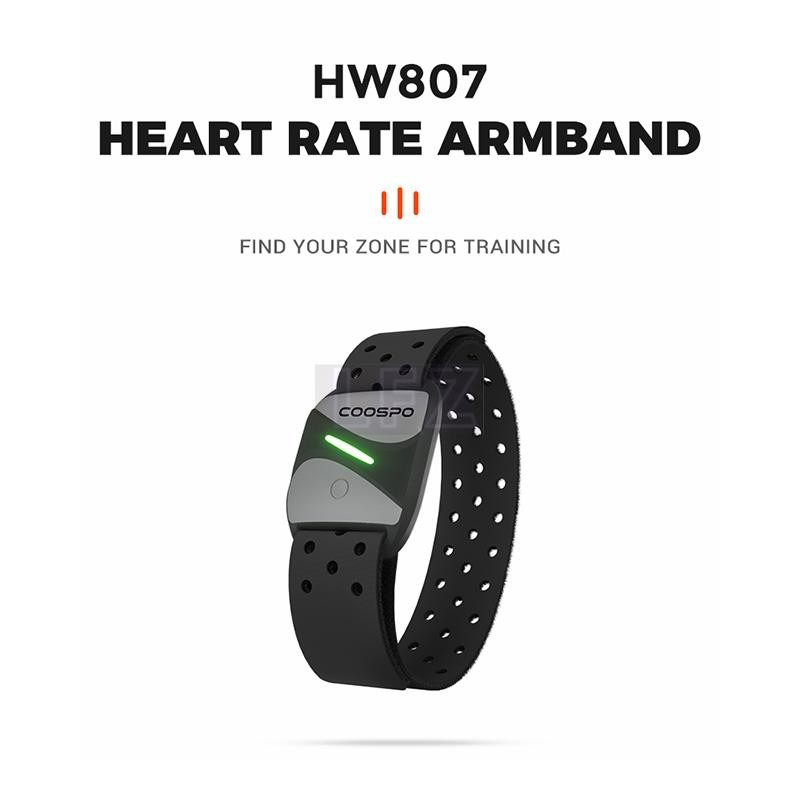 Coospo HW807 เครื่องวัดอัตราการเต้นของหัวใจ ANT+ บลูทูธ IP67 กันน้ํา เข้าได้กับ GARMIN Bryton Magene