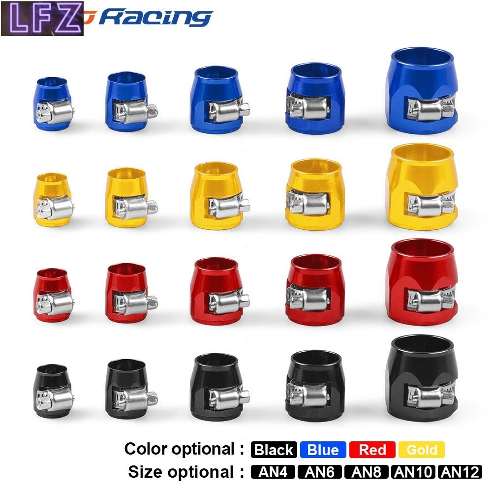 2 ชิ้น Hose Clamp คลิปหนีบท่อน้ํามันเชื้อเพลิง AN4 AN6 AN8 AN10 AN12 Oil Water Tube Hose Fittings Fi