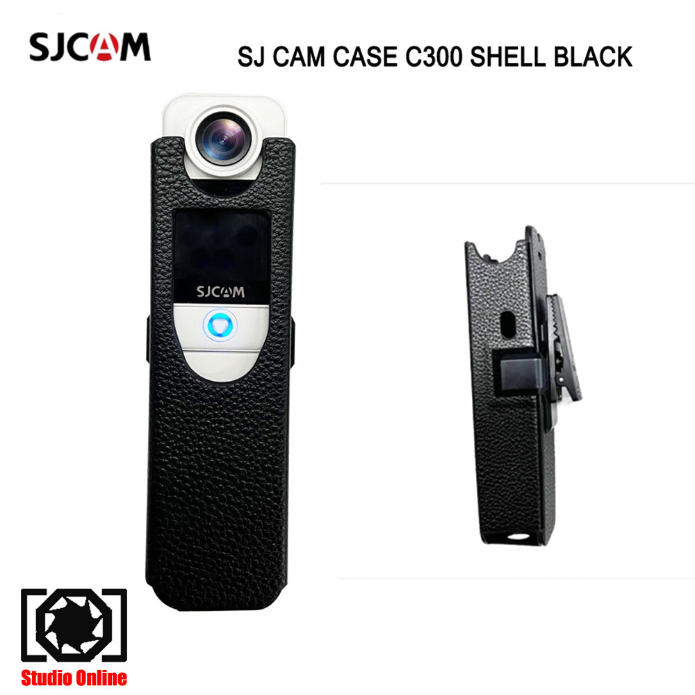 เคสหนัง SJ CAM CASE C300 SHELL BLACK  อุปกรณ์เสริมกระเป๋าหนังกล้องสำหรับกล้องกีฬา SJCAM C300   มีสิน