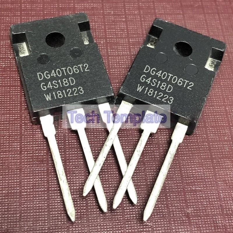((1 ชิ้น) ชิ้นส่วนอิเล็กทรอนิกส์ DG40T06T2 คลังสินค้าพร้อม M0S Field Effect Tube Power Tube TO-247 6