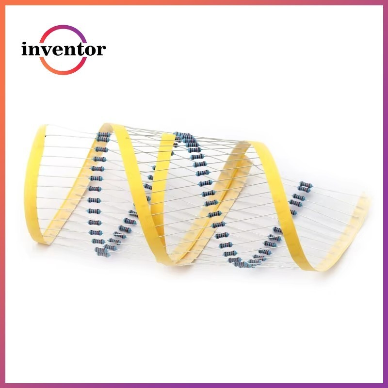 100 ชิ้น 1/4 วัตต์ตัวต้านทานฟิล์มโลหะ 18R ~ 2K 18R 30R 47R 100R 220R 1K 2K โอห์ม 1% โอห์มความต้านทาน