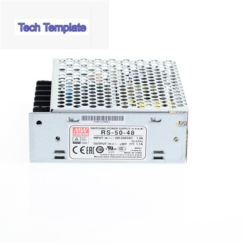 MEAN WELL RS-50-48 50W 48V Switching Power Supply 110V220V AC ถึง 48V DC 1.1A Power Unit 5G Viberati