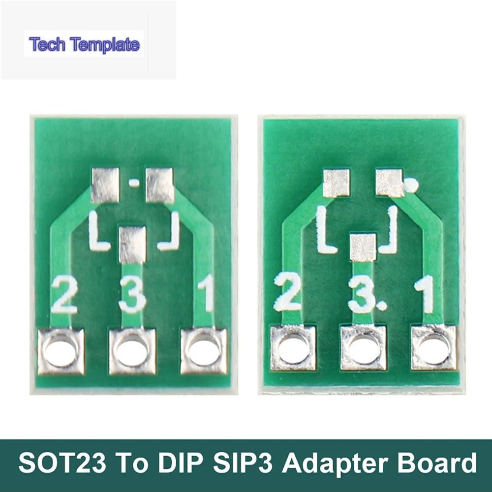 10pcs SOT23 SOT23-3 เปิด SIP3 Double-Side SMD เปิด DIP SIP3 อะแดปเตอร์แปลงแผ่น SOT SIP IC ซ็อกเก็ต P