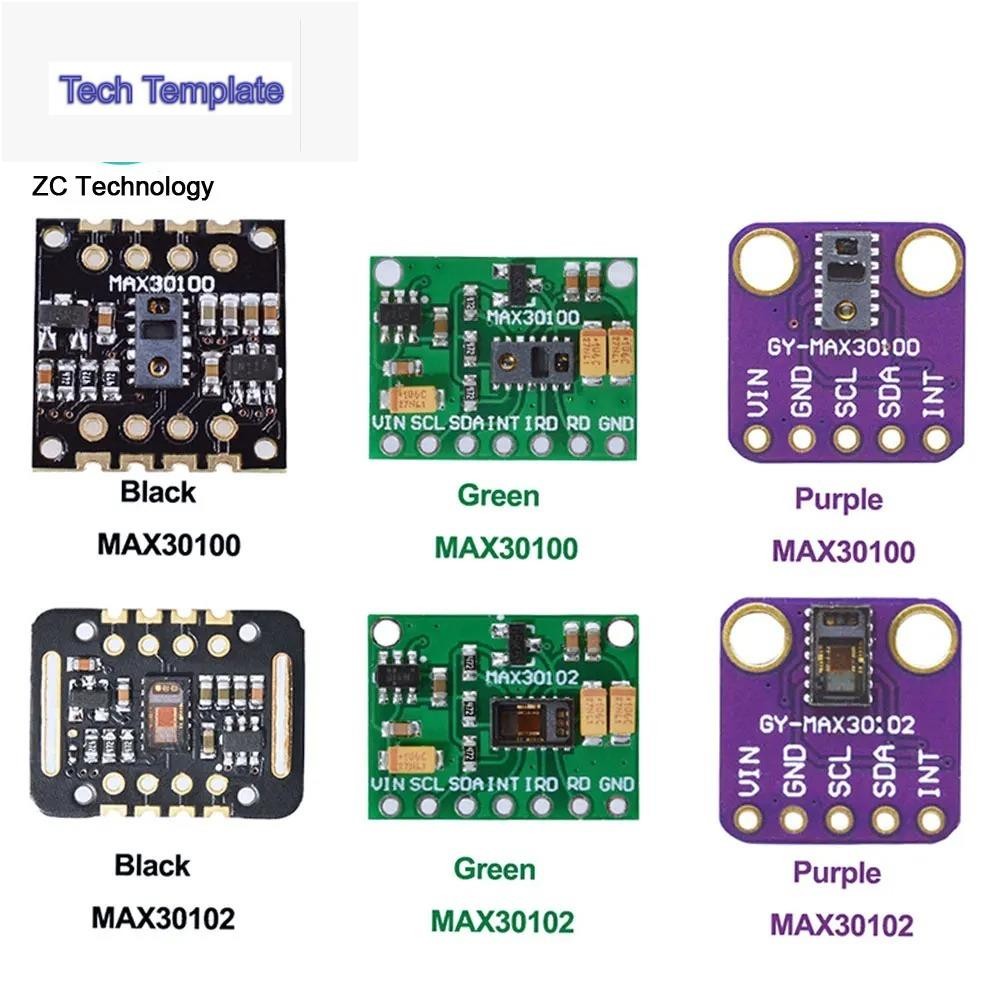 Max30102 MAX30100 Heart rate Sensor โมดูล Puls การตรวจจับการทดสอบความเข้มข้นของออกซิเจนในเลือดสําหรั
