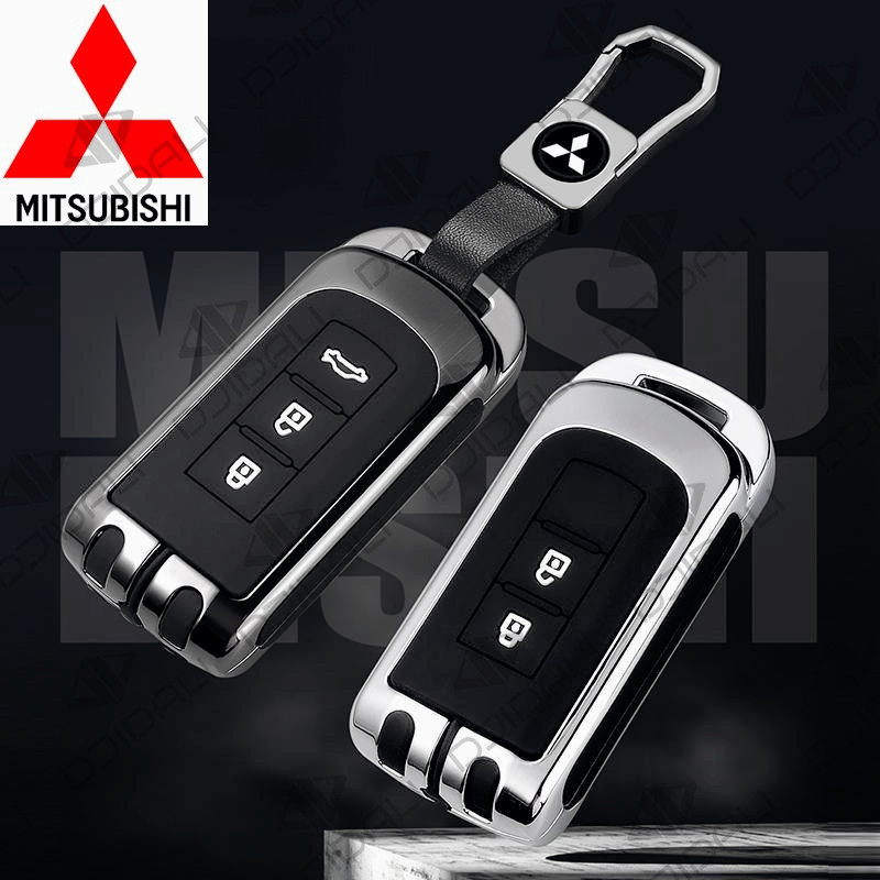 โลหะหนังกุญแจรถฝาครอบพวงกุญแจสําหรับ Mitsubishi Xforce Xpander Outlander Attrage Triton Pajero Mirag