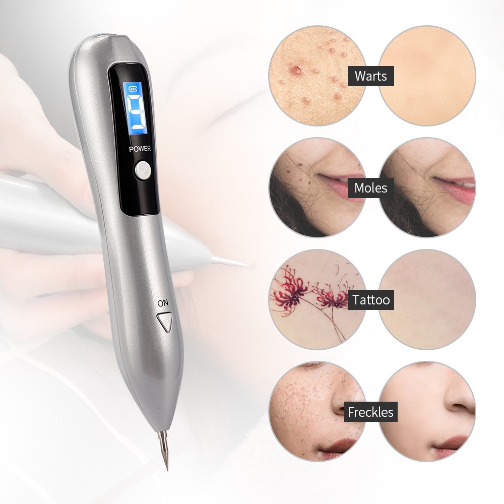LCD Plasma Pen Laser Tattoo Remover Facial Care Skin Mark ลบฝ้ากระ Warts Dark Spots Remover