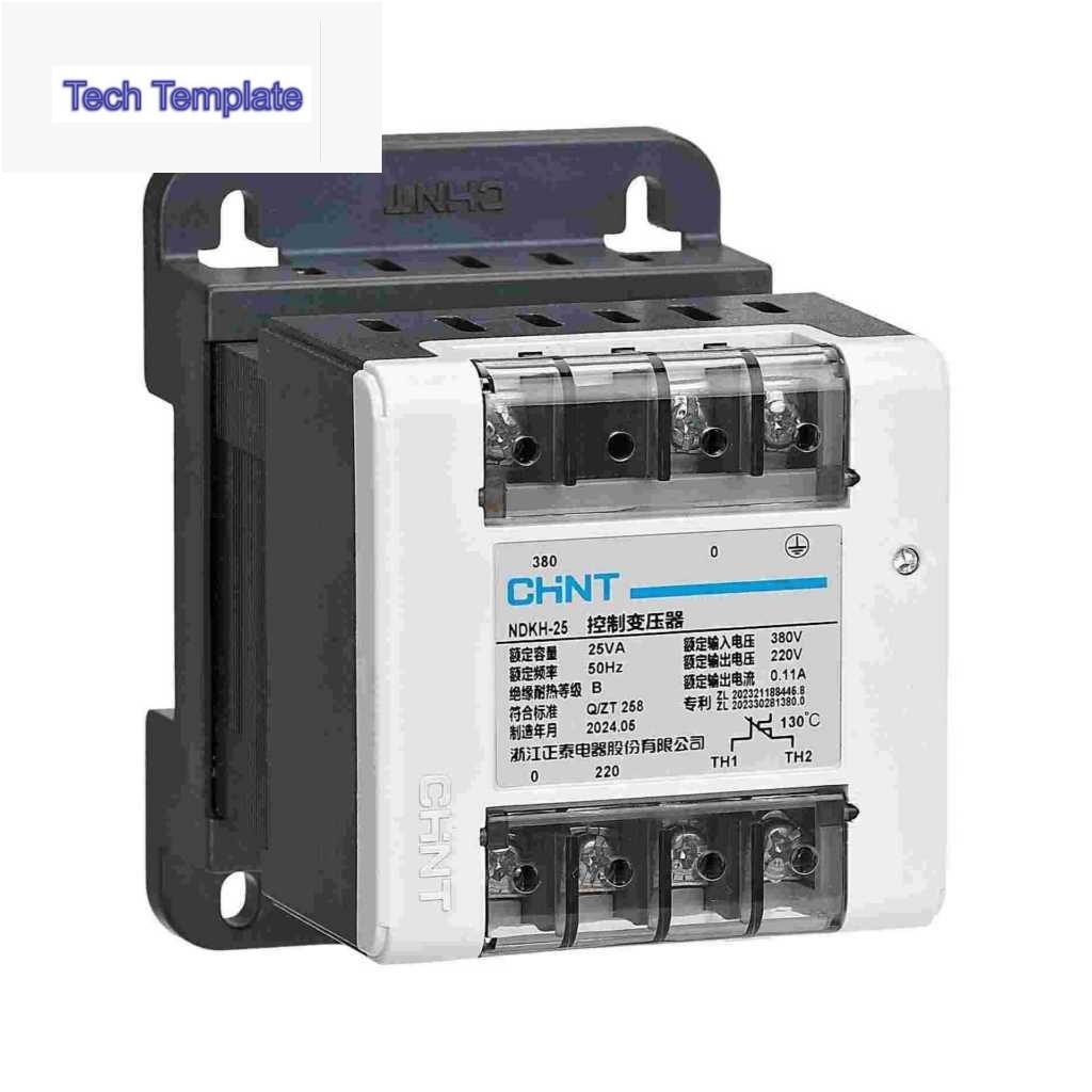 CHINT Din Rail Control Transformer NDKH-25VA 40VA 100VA 150VA 200VA 380V 220V 24V 36V NDKH-25 40 100
