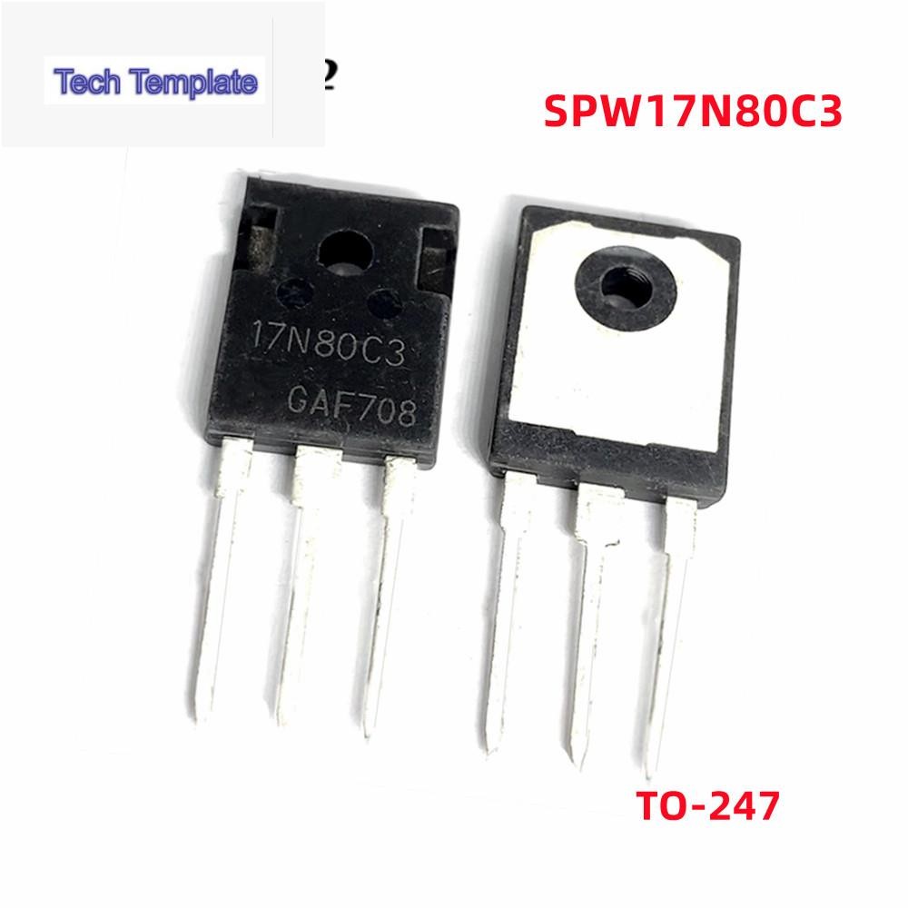 5 ชิ้น/ล็อตเดิม 17N80C3 SPA17N80C3 TO-220F SPP17N80C3 TO-220 SPW17N80C3 TO-247 ทรานซิสเตอร์ไฟฟ้า