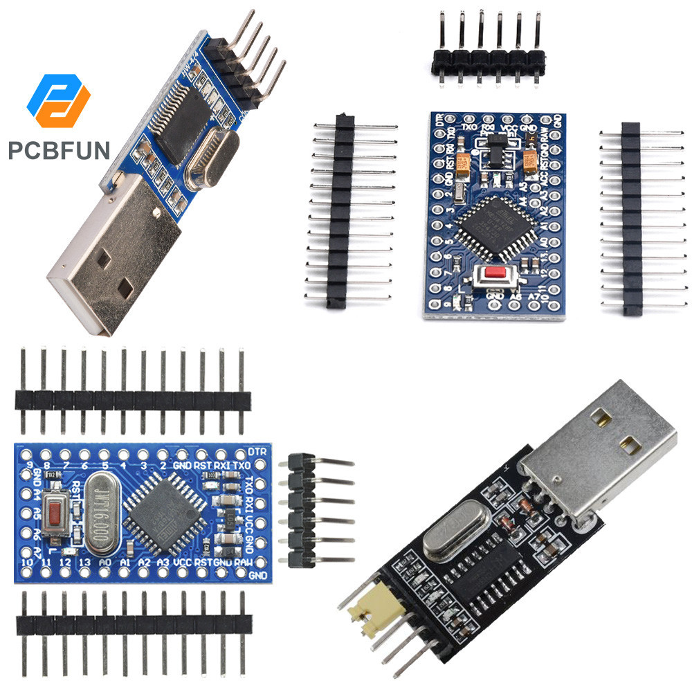 Pcbfun Arduino Pro Board Min Atmega328p/ATMEGA168 3.3V/5V 8M