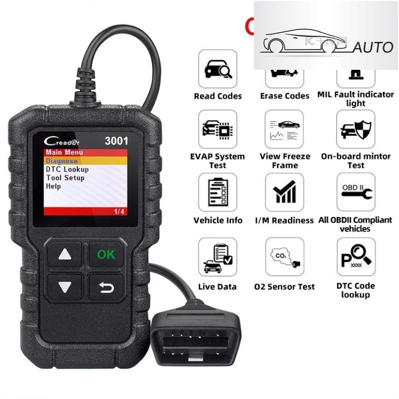 Launch X431 CR3001 เครื่องสแกนเนอร์อ่านโค้ดรถยนต์ Obd2 OBDII EOBD