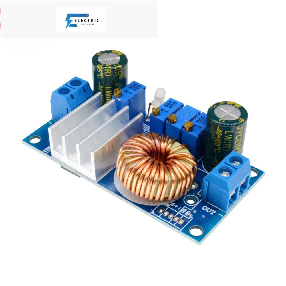 Cv/cc DC-DC 5A 6-36V ถึง 1.25-32V ขั้นตอนลง Buck Converter โมดูลจ่ายไฟ MPPT Solar Panel Controller โ