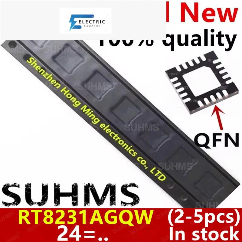(2-5ชิ้น) 100% ใหม่ RT8231AGQW RT8231A (24=2D 24=1A 24=EE 24=...) ชิปเซ็ต QFN-20