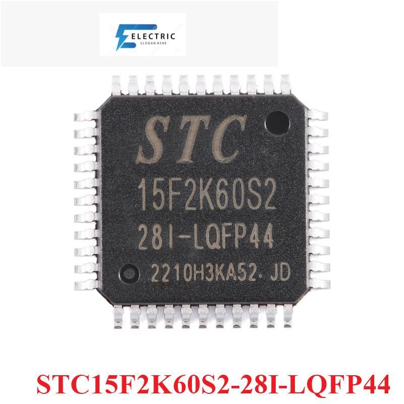 STC15F2K60S2 STC15F2K60S2-28I STC 15F2K60S2 LQFP44 ชิปเดี่ยว Enhanced 1T 8051 Microcontroller MCU IC