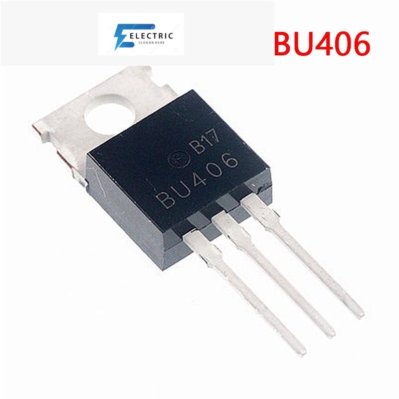 10 ชิ้น/ล็อตใหม่ BU406 TO-220 SILICONN SWITCHING ทรานซิสเตอร์