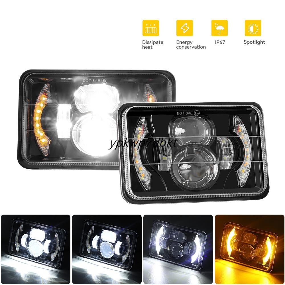 โปรเจคเตอร์ 4 "x6" ไฟหน้า LED H4656 H4651 ไฟหน้า LED สําหรับ Suzuki DRZ400S DRZ400SM DRZ250 DRZ400 D