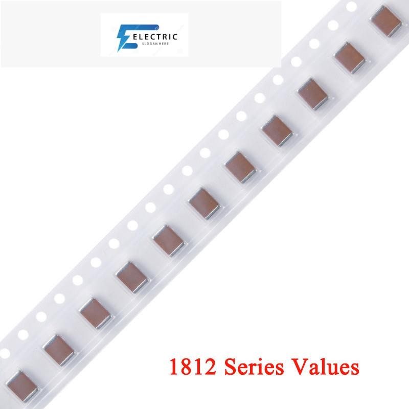 10 ชิ้น/ล็อต 1812 4532 SMD ชิป Multilayer ตัวเก็บประจุเซรามิค 2.2nF 4.7nF 10nF 100nF 220nF 1KV 2KV 1