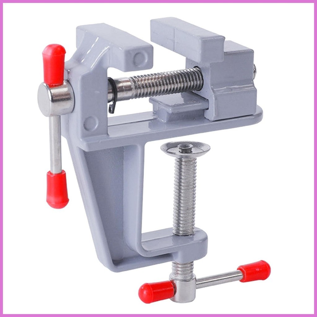 Small Bench Vice อเนกประสงค์อลูมิเนียม Bench Vice น้ําหนักเบาแบบพกพา Bench Vise โต๊ะรอง Clamp สําหรั