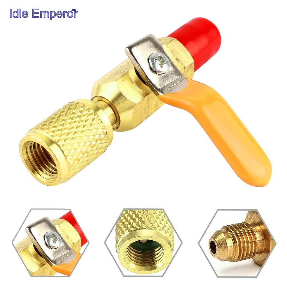 [ครา]❀ อะแดปเตอร์ SAE HVAC ขนาด 1/4 นิ้วสําหรับสายชาร์จคอนดิชั่นเนอร์ T❀